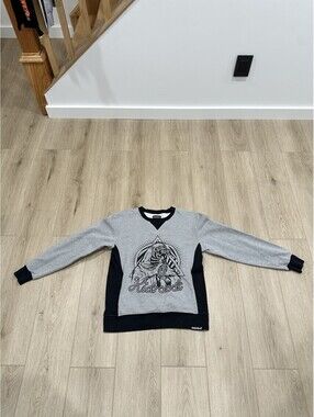 Kidrobot Sweatshirt Men's Medium  Pullover Crew Neck Long Sleeve Wolf